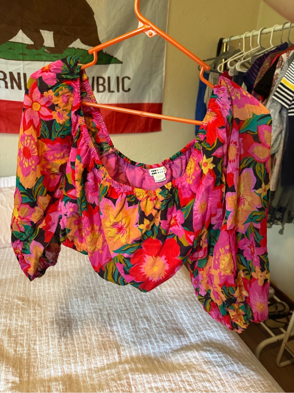 Billabong X Sincerely Jules Sun Daze Floral Crop Top